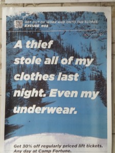 A thief stole my underwear Copyright Donna James