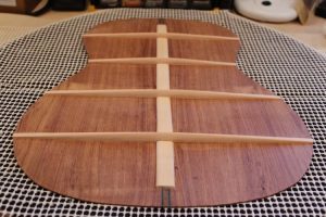 The back ready to be glued on
